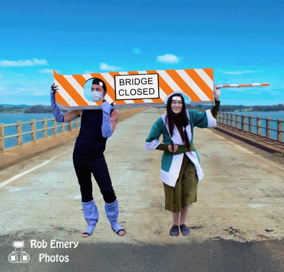 Zabuza & Haku blocking a bridge